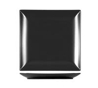 6 Boston Black Stoneware Plates 24x24 H&H