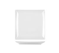 6 Boston White Stoneware Plates 18x18 H&H
