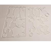 6 Bottle Opener Acrylic Router Templates,Charcuterie Board Handle Template,Acrylic Router Templates for Woodworking&Craft (Style 2)