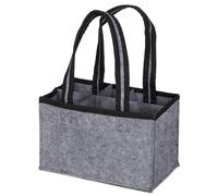 6 Bottle Wine Tote | Felt Wine Travel Bag,Reusable Wine Bag, Portable Tote for Travel and Picnic, Removable Divider Included
