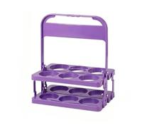 6 Bottles Beer Carrier 6 Bottles Portable Collapsible Beer Carrier Suitable for Coffee, Milk, And Tea Storage, Perfect for Everyday Use And Parties, a Must-Have for Beer Festivals (Dark purple)