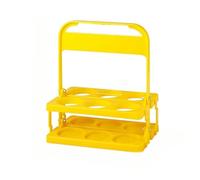 6 Bottles Beer Carrier 6 Bottles Portable Collapsible Beer Carrier Suitable for Coffee, Milk, And Tea Storage, Perfect for Everyday Use And Parties, a Must-Have for Beer Festivals (Yellow)