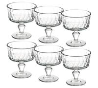 (6 Bowls) Ice Cream Sundae Dessert Fruit Cocktail Footed Bowls Cups Dishes 250ml