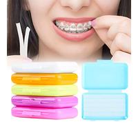 6 Boxes Braces Wax,Dental Wax for Braces,Orthodontics Wax,Tooth Wax,Oral Wax for Braces,Dental Braces Wax with Fruit Smell,Dental Oral Care Wax,Braces Wax for Teeth,for Brace Wearers Gum Protection