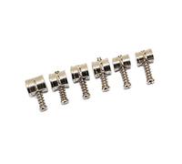 6 Bridge Saddles w/Screws for Mustang Nickel Allparts BP-2146-001