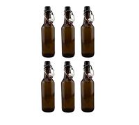 6 Brown Swing Top Beer Bottles Grolsh Style Beer Bottle Home Beer Brewing 500ml