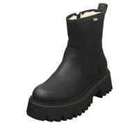 (6) Buffalo Aspen Zip War Vegan Womens Ankle Boots in Black