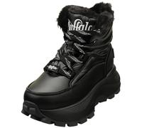 (6) Buffalo Manhatten Vegan Womens Platform Boots in Black