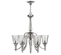 6 Bulb Chandelier Hanging Pendant LIght Sterling LED E14 60W Bulb