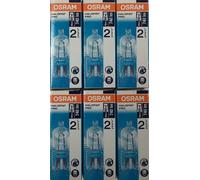6 BULBS OSRAM 48W = 60W ECO HALOGEN G9 CAPSULE 48 WATT DIMMABLE PUSH FIT BULB