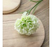 6 Bunch Carnation Faux Flowers, Real Touch Silk Fake Flowers, Home Decor Faux Flowers,light Green
