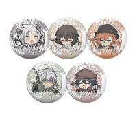 6 Bungo Strays Dogs Tinplate Badge 58MM Anime Figure Brooch Cool Pins, Bungo Strays Dogs Cosplay Accessories