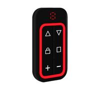 6 Button Remote Control - Universal Transmitter For Garage Gates, 30-50M Operating Range, Rolling Code Programming, Compact Handheld Keypad, Charging | Home Apartment Security Entry Syste