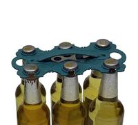 6-Can Beer Drink Carrier, Drink Carrier With Bottle Opener, Reusable Beverage Holder Carry Tool, For Beach BBQ Camping RV Gathering