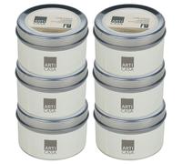 URBNLIVING Set of 2/4/6 Pcs Citronella Scented Travel Candle Tins - Fragranced Outdoor Long-Lasting Burning Candles for Body Relaxation, Aromatherapy, Yoga, Mother Day, Valentine Day, Natural