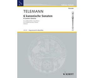 6 Canonic Sonatas Performing score 2 treble recorders (flutes) (intermediate) Te