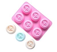 6 Cavities Bee Honeycomb Silicone Cake Molds Muffin Mooncake Baking Pan Round Candy Soap Making Chocolate Aromatherapy Mould