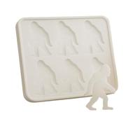 6 Cavities Big Feet Shape Ice Mold Silicone Cubes Maker Tray for Whiskeys Party Drinks Easy Release and Dishwasher Safe Cubes Mold