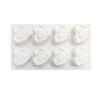6 Cavities Mousse Molds Heart Music Box Shaped Silicone Cake Baking Pan Chocolate Mold Dessert Decorating Tools Silicone Cake