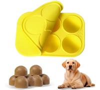 6 Cavities Silicone Molds For Dog Treats With Lids Compatible With Woof Pupsicle Large Refill and Power Chewer Pupsicle, Frozen Dog Treat Holder Woof Dog Treats Popsicle Dog Toy Dog Treat Maker
