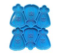 6 Cavities Silicone Resin Molds Ornaments Making King Shaped Hand-Making Tools King Molds