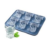 6 Cavities Tray - Reusable Flexible Creepy Ice Cream Chocolate Soap Candle Resin Craft Kit | Home Bar Freezer Cocktail Bourbon Drink Juice Hallo
