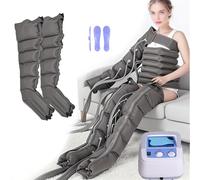 6-Cavity Air Compression Leg Massager Boots for Pain Relief & Circulation Support - Electric Pressotherapy Device with Adjustable Waist, Arm Wraps, Full Body Relax