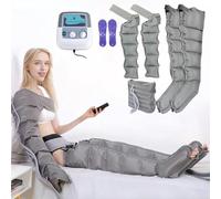 6-Cavity Air Compression Leg Massager Machine, Lymphatic Drainage Machine for Pain and Circulation, Chronic Venous Disorders, Neuralgia, Numbness, Blood Circulation, Fatigue Relief