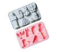 6 Cavity Ancient Egyptian Theme Silicone Chocolate for Baking Candy Making with Easy Releases Release Baking