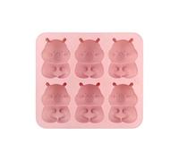 6 Cavity Bear Silicone Chocolate Molds for Chocolate Candy | Silicone Capybara-Shaped Baking Mold - for Cola Juice Cocktail Beverage Jelly Snacks