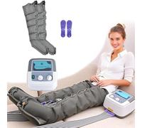 6 Cavity Electric Air Compression for Lymphatic Drainage Foot Massager, Compression Boots, Pressotherapy Boots for Waist Legs Lymphedema Circulation Swelling Relax Pain Relief