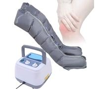 6 Cavity Electric Air Compression for Lymphatic Drainage Leg Massager, Timed and Adjustable Pressure Pneumatic Circulation Massager for Waist Leg, Muscles Relaxation (6 Cavities Both Lower Limbs)
