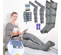 6 Cavity Electric Air Compression Leg Massager, Recovery Boots, Full Body Waist Arm Leg Relax Instrument, Lymphatic Drainage Massager Legs, Timing Function, Promote Blood Circulation (4 Cavities
