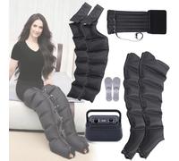 6 Cavity Electric Air Compression Massager Machine, Compression Boots, Full Body Waist Arm Leg Relax Instrument for Full Body Massage Pressotherapy Lymphatic Drainage