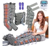 6 Cavity Electric Air Compression Massager Machine, Full Body Waist Arm Leg Relax Instrument for Full Body Massage Pressotherapy Lymphatic Drainage