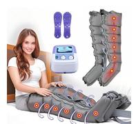 6-Cavity Full Body Massager Waist Leg Arm Relax Instrument, Air Compression Boots, Pneumatic Leg Massager Air Wave Device, for Lymphedema Circulation Swelling Relax Pain Relief