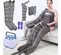 6-Cavity Full Body Waist Arm Leg Relax Instrument Wave Device Pressotherapy Boots Relax Instrument Professional Pain Relief & Circulation Improvement System - Adjustable Pressure