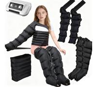 6 Cavity Lymphatic Drainage Machine︱ Compression Boots Lipedema Legs Treatment︱ Calf Massagers for Pain and Circulation︱ Pressotherapy and Foot Circulation Machine︱Black