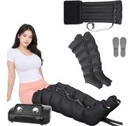 6 Cavity Pressotherapy Air Compression Leg Foot Massager,Air Compression Massager for Full Body, 6 Chamber Lymph Drainage Leg Massager, Full Body Lymphatic Drainage Massager for Lymphedema Relief
