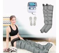 6 Cavity Pressotherapy Air Compression Leg Foot Massager, Lymphatic Drainage Massager Legs Lymphedema, Leg Compression Sleeve Machine, Blood Circulation, Timed and Adjustable Pressure