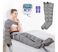 6 Cavity Pressotherapy Air Compression Leg Massager, Electric Air Compression Massager Machine Waist Arm Leg Wraps, Chronic Venous Disorders, Neuralgia; Blood Circulation, Fatigue Relief