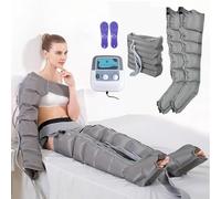 6 Cavity Pressotherapy Air Compression Leg Massager, Electric Air Compression Massager Machine Waist Arm Leg Wraps, Chronic Venous Disorders, Neuralgia; Blood Circulation, Fatigue Relief