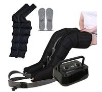 6 Cavity Professional Lymphatic Drainage Massager, Electric Air Compression Massager for Circulation Arm, Waist, Foot, Ankle, Recovery Boots, Calf Massage Machine Pain Relax (6 Cavities 2 arms +