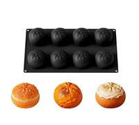 6-Cavity Raspberry Silicone Molds for Mousse Cake, 3D Fruit Shape Large Fluted Design, Non-Stick Baking Mold for Chocolate, Jelly, Candy & Resin, White Professional Dessert Decorating Tool