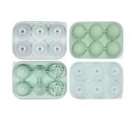 6 Cavity Rose Ice Cubes Mold Food Grade Silicone Round Ball Maker Drink Accessories Practical Kitchen Gadget Leak Proof Molds