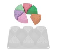 6 Cavity Silicone Triangles for Cheese Chocolate Craft Easy Cleaning Designs Ideal for Beginners and Experts Silicone Cheese Charm