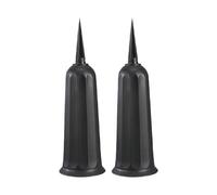 6 Ceramic for Plants Indoor 2pcs And Catching Plastic Cemetery Vase Functional And Decorative Easy Cemetery Vase With Extra Large Flower (Black, One Size)