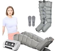 6 Chamber Lymph Drainage Leg Massager, Air Compression Massager, Full Body Lymphatic Drainage Massager for Lymphedema & Relaxation Aid