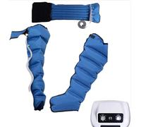 6 Chamber Lymph Drainage Leg Massager, Electric Leg Air Compression Massager For Circulation Of Arms Legs Waist, Wrapping Ankles And Calf Massage Machine For Pain Relaxation ( Color : Blue , Size : Ma