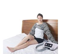 6 Chamber Lymph Drainage Leg Massager, Electric Leg Air Compression Massager for Circulation Waist Wraps Foot Ankles Calf(Grey,2Arms)